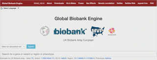 Global Biobank Engine screenshot